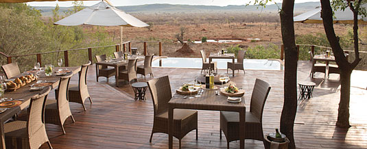 Madikwe Hills Private Game Lodge - Madikwe Game Reserve - Dining On the Deck
