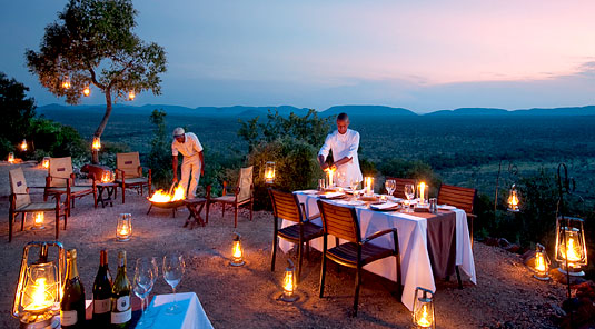 Bush Dining - Morukuru Lodge - Madikwe Game Reserve