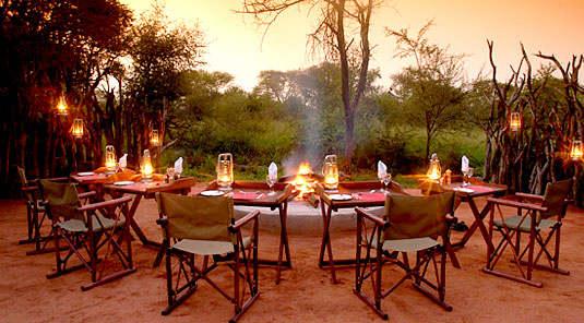 Motswiri Safari Lodge - Boma Dining - Madikwe Game Reserve