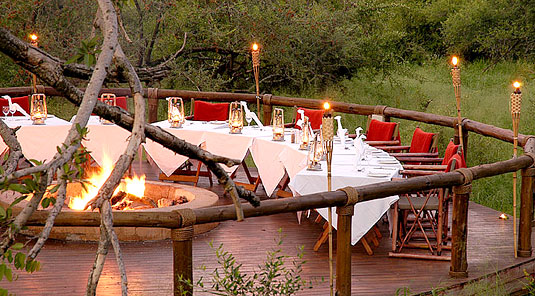 Boma Dining - Tuningi Safari Lodge - Madikwe Game Reserve